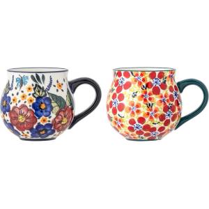 Bloomingville Глинени чаши в комплект от 2 бр. 330 ml Florist - Bloomingville (82061275)
