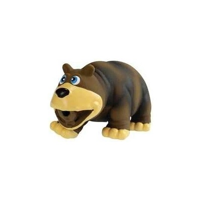 HipHop Medveď s reálnym zvukom plnený latex 17 cm