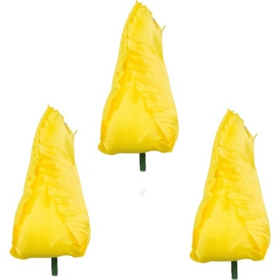 Umelý tulipán saténový žltý 9 cm