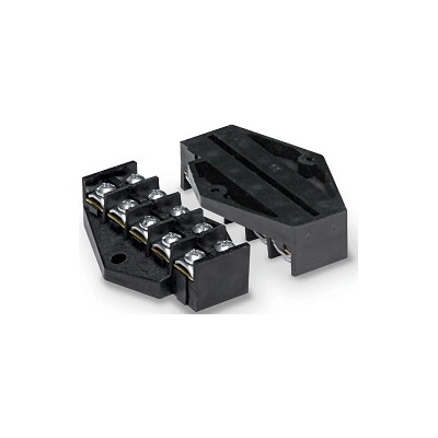 PLASTROL Svorkovnice póly:5 šroubová svorka 10mm2 černá 400V