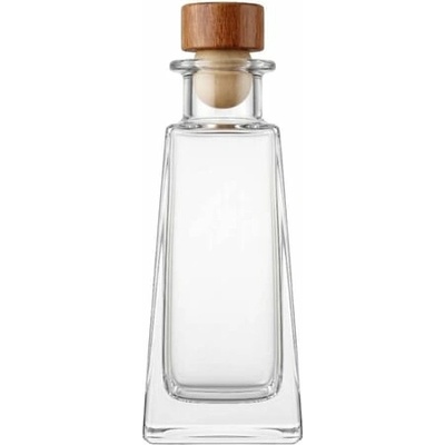 imago Sklenená fľaštička obdĺžniková s korkom, 100 ml