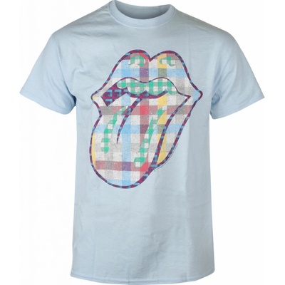 NNM metal tričko Rolling Stones Gingham Tongue čierne