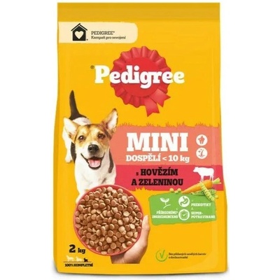 Pedigree Mini Adult s hovězím masem a zeleninou 2 kg