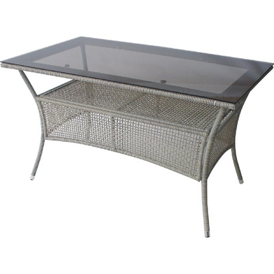Bogdan Furniture Am Ратанова маса 45-2-1 130/75/75h сива