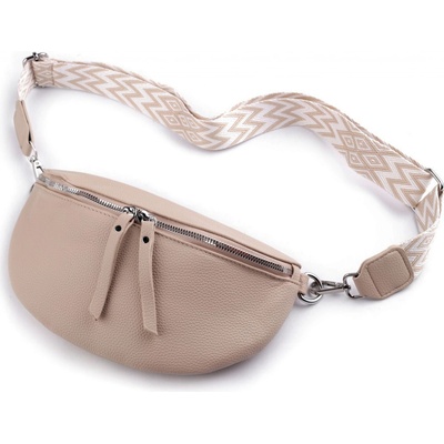Prima-obchod kabelka crossbody 27x18 cm 2 světlá béžová