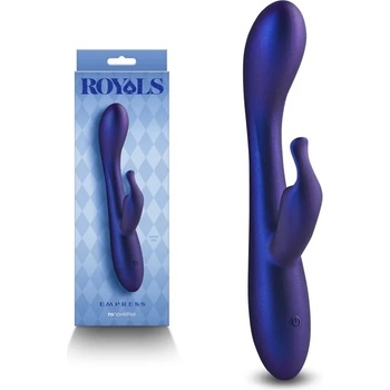 Image 1 of Вибратор с клитор стимулатор, кралска наслада, 19, 1см. - Royals Empress Blue (NSTOYS1061)