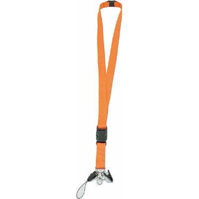 Snúrka na krk s 3 odnímateľnými doplnkami 45 x 2 cm Orange