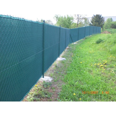 GTEX Stínící tkanina na plot rašlový úplet 90 %, 110 g/m², 125 cm × 50 m, zelená