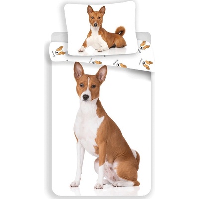 Jerry Fabrics obliečka Psík Basenji Bavlna 70x90 140x200