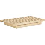 Karup Design Единично легло от масивен бор с място за съхранение с включена подматрачна рамка в естествен цвят 90x200 cm Kanso - Karup Design (432100090202)