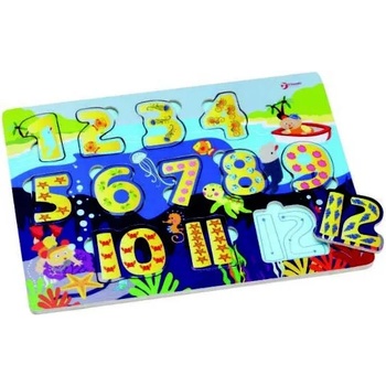 Image 1 of Classic World Подводен дървен пъзел с числа Classic World (3548)