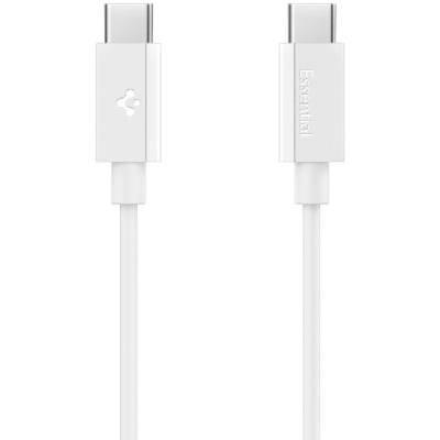 Основен 60W зареждащ и кабел за данни - USB-C към USB-C - 1 м - бял (92179)