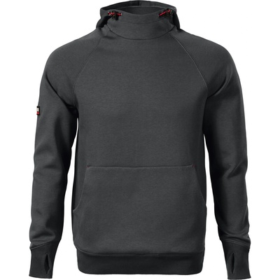 MALFINI Rimeck vertex hoodie w43 / Мъжки суичър с качулка "кенгуру" - абаносово сиво xxxl (w439418)