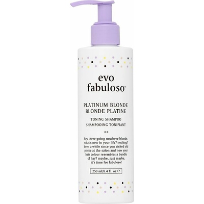 EVO Fabuloso Toning Shampoo fialový tónovací šampón neutralizujúci žlté tóny 250 ml