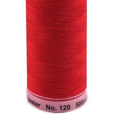 Polyesterové nitě návin 500 m Aspo Amann 0504 True Red