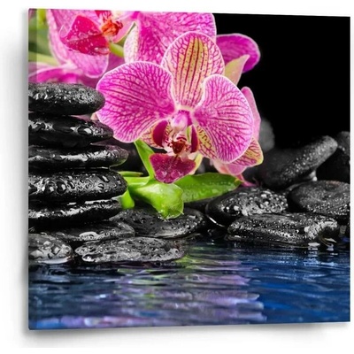 Sablio Obraz Orchidej na kamenech - 50x50 cm