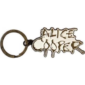 Alice Cooper Dripping Logo Gold Ключодържател (ACKEY03)