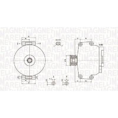 Alternátor MAGNETI MARELLI 063731846010