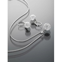 Prosperk souprava ocelová kuličky Swarovski čiré S4678