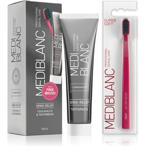 MEDIBLANC Set TP Sensi 100ml + TB Super Soft Pink Single Комплект за дентална грижа