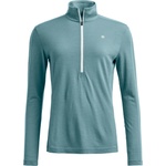 Ortovox Дамско мериносово термобельо Ortovox Women's 185 Rock'N'Wool Zip Neck Merino base layer - Icy Shore (115-2706-0312)