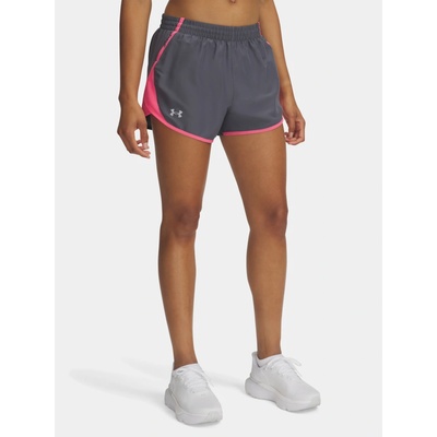 Under Armour FLY BY 3'' dámské kraťasy tmavě šedá