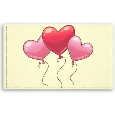 Fotoobraz 120x70 cm velký heart balloon