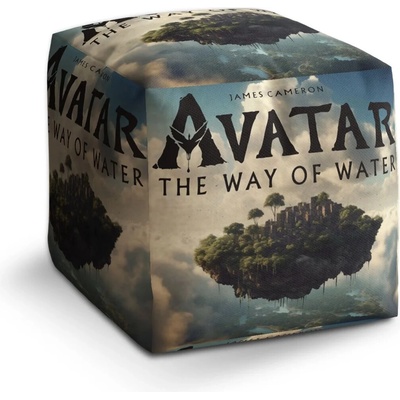 Sablio Taburet Cube Avatar The Way of Water Lietajúce mesto: 40x40x40 cm