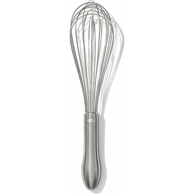 Metla STEEL 34 cm, strieborná, nerezová oceľ, OXO
