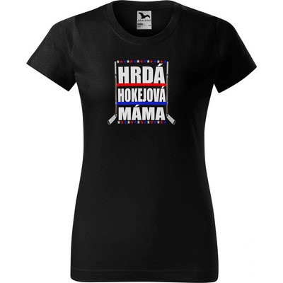 IMPAR Tričko Hokejová máma dámské Černá