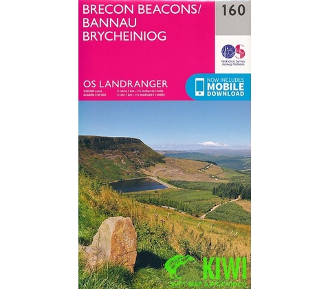mapa Brecon Beacons