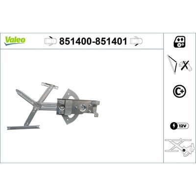 Mechanizmus zdvíhania okna VALEO 851400