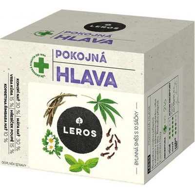 Leros Bylinný čaj pokojná hlava 10 x 1,5 g