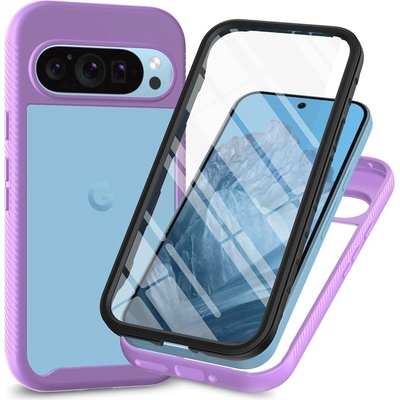 Impact gelový obal s rámečkem pro ochranou displeje na Google Pixel 10 Pro/Pixel 10 fialový