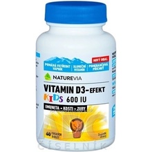 Swiss Naturevia VITAMIN D3-EFEKT KIDS 600 I.U. 60 ks