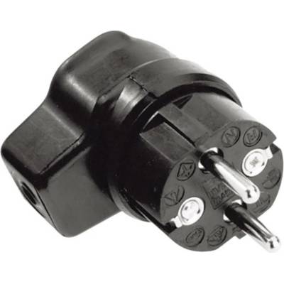 Kalthoff 919171 úhlová zástrčka SchuKo guma 250 V čierna IP44