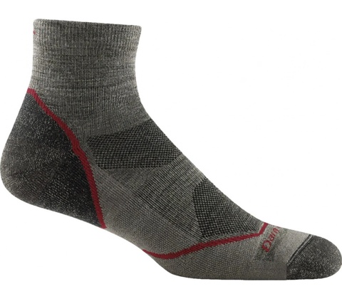 Darn Tough ponožky pánské 1/4 Lightweight with cushion light hiker taupe