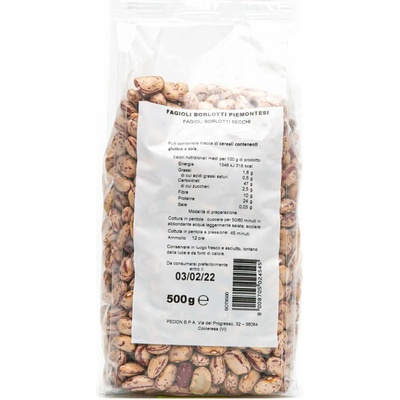 Tipici fazuľa borlotti z Piemontu 0,5 kg