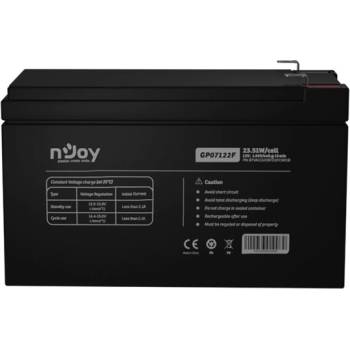 nJoy Акумулаторна батерия Njoy GP07122F, 12V, 7AH, VRLA, F2 конектори (BTVACGUOBTD2FCN01B)