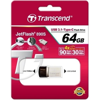 Transcend JetFlash 890S 64GB Type-C TS64GJF890S