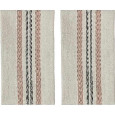 OYOY Linu кухненски кърпи, 50 x 70 см, бежово-кафяви, 2 бр (L301244)