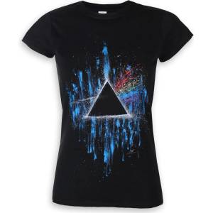ROCK OFF Дамска тениска Pink Floyd - The Dark Side of the Moon - Blue Splatter - ROCK OFF - GDAPFTS01LB