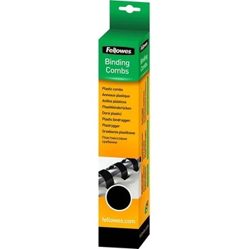 Fellowes 6 мм 25 бр. 10-20 листа черна пластмасова спирала 5330302 (5330302)
