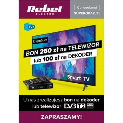 Kruger&Matz Plakát Kruger&Matz - Poukaz na TV a dekodér