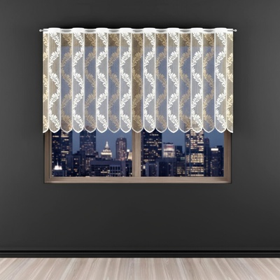 Dekorační metrážová vitrážová záclona MARGITA krémová výška 90 cm MyBestHome – Hledejceny.cz