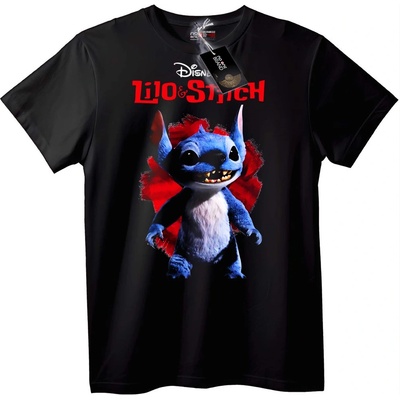NOONEBRAND Тениска Lilo & Stitch - Disney герой - 5XL, White