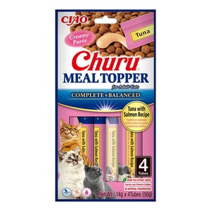 Inaba Foods Cat Meal Topper Тон с сьомга 4x14 (56 г)