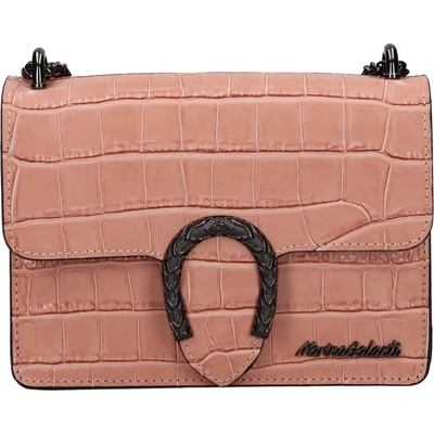 Marina Galanti dámská kožená crossbody kabelka Elsse růžová