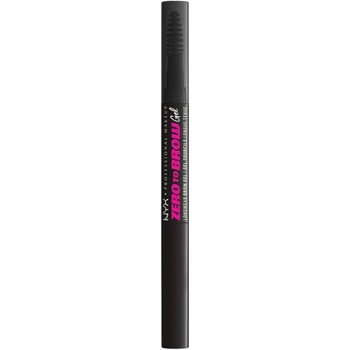 NYX Professional Makeup Zero To Brow Farebný gél na obočie 08 Black 2 ml