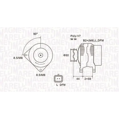 MAGNETI MARELLI generátor 063731827010